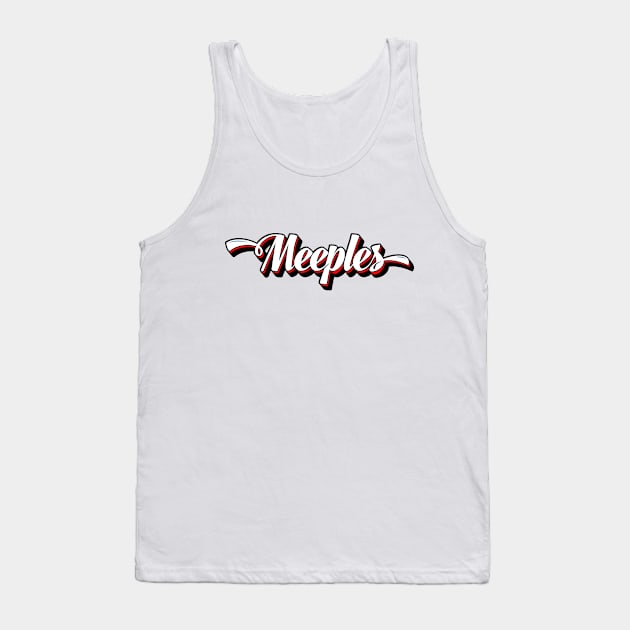 Meeples Typography Tank Top by RollForTheWin